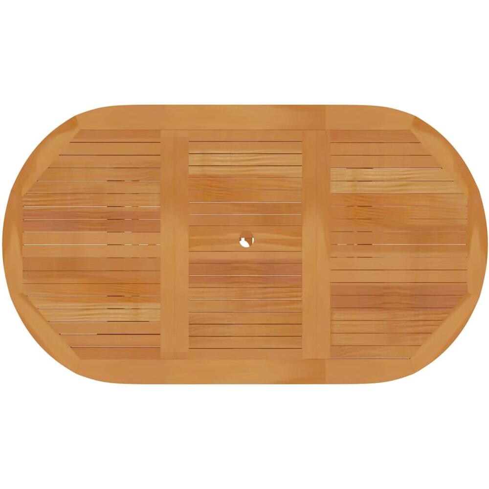 Set da Pranzo da Giardino 7 pz in Legno Massello di Teak - Foto 2