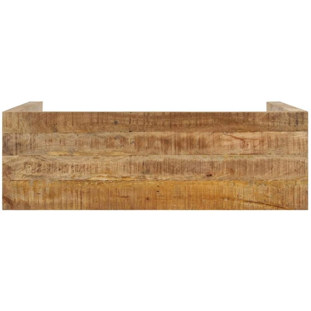 Tavolo Consolle 110x35x76 Cm In Legno Massello Di Mango Grezzo - Foto 3