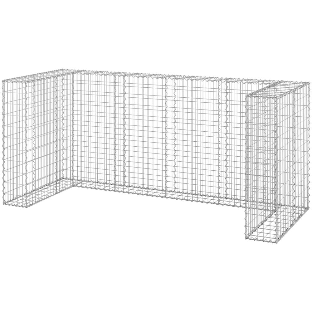 Gabbione Per Bidoni In Acciaio Zincato 250x100x110 Cm - Foto 2