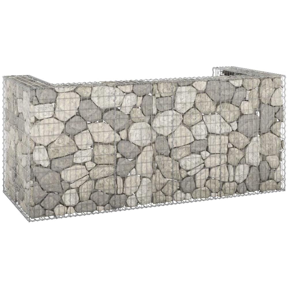 Gabbione Per Bidoni In Acciaio Zincato 250x100x110 Cm - Foto 1