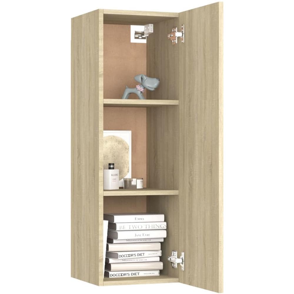 Set di Mobili Porta TV 10 pz Rovere Sonoma in Legno Multistrato - Foto 2