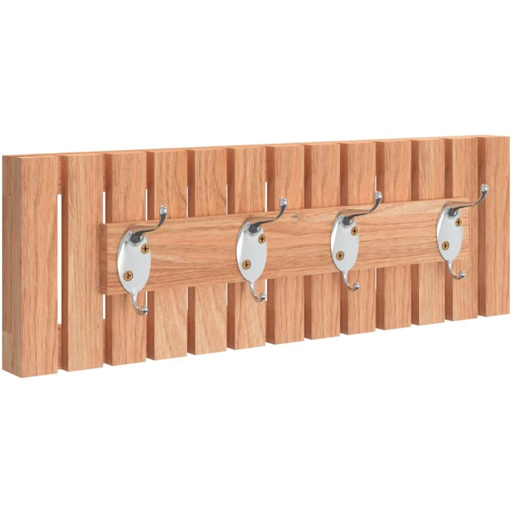 Appendiabiti Da Parete 42x8,5x14 Cm In Legno Massello Di Noce - Foto 2