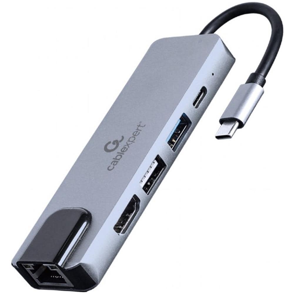Adattatore Multiporta Usb Tipo C 5 In 1 Con Hub Hdmi, Pd E Lan - Foto 1