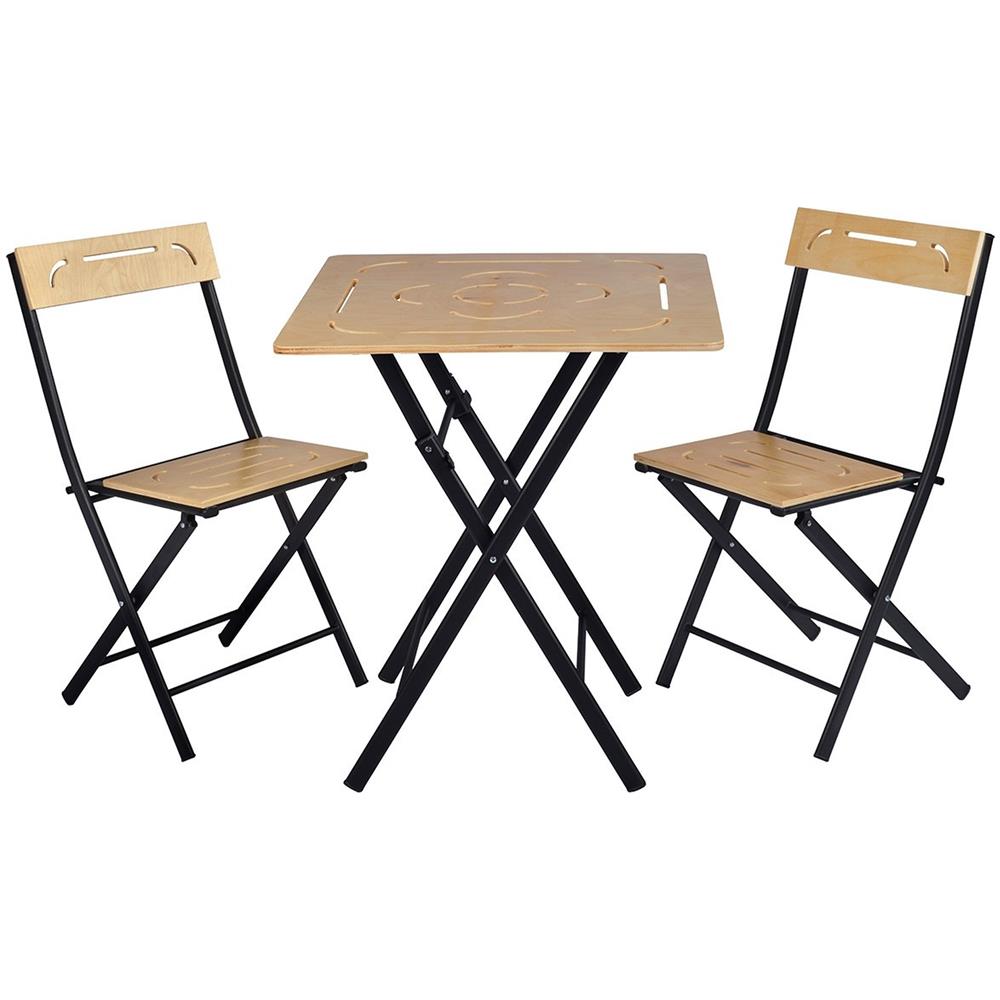 Set Tavolo E Sedie Da Giardino (3 Pezzi) 60x73x60 - Foto 2
