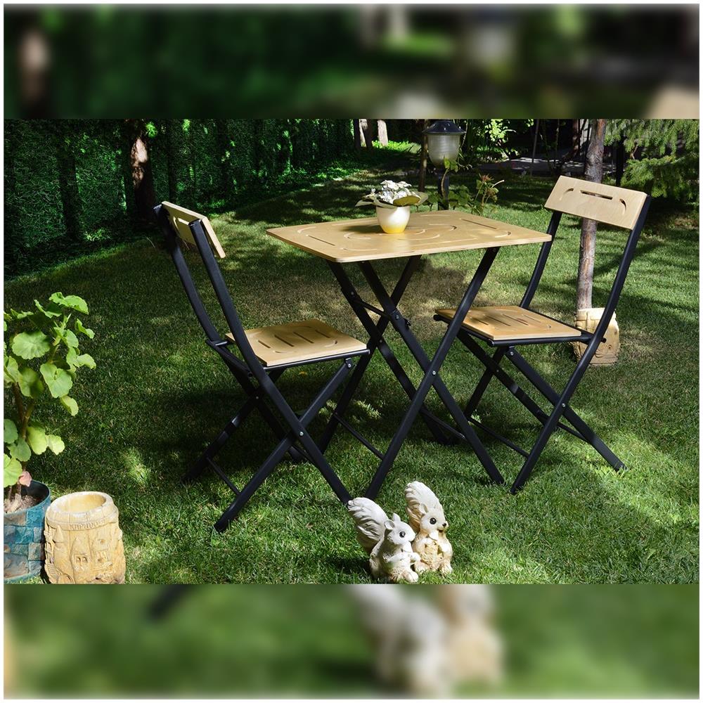 Set Tavolo E Sedie Da Giardino (3 Pezzi) 60x73x60 - Foto 8