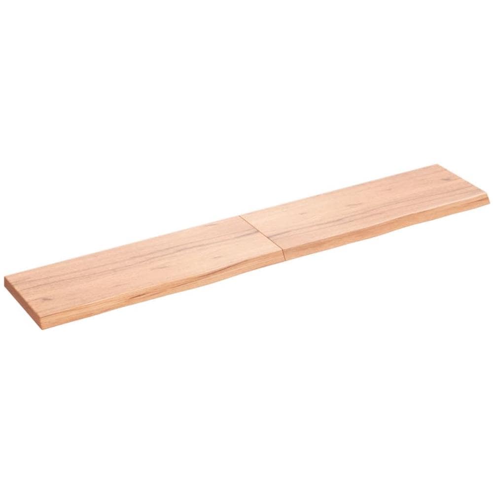 Ripiano Muro Marrone 160x30x (2-4) cm Massello Rovere Trattato - Foto 1