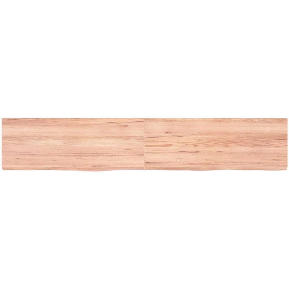 Ripiano Muro Marrone 160x30x (2-4) cm Massello Rovere Trattato - Foto 2
