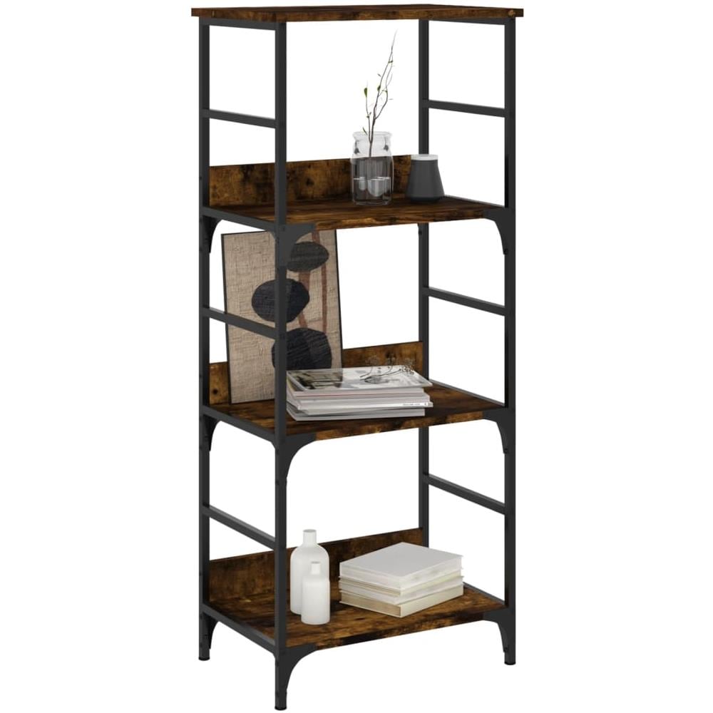 Libreria Rovere Fumo 50x33x117,5 Cm In Legno Multistrato - Foto 3