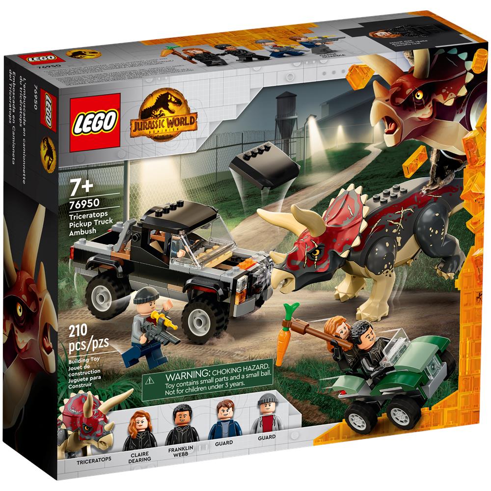 76950 Jurassic World Triceratopo: Agguato al Pickup - Foto 1