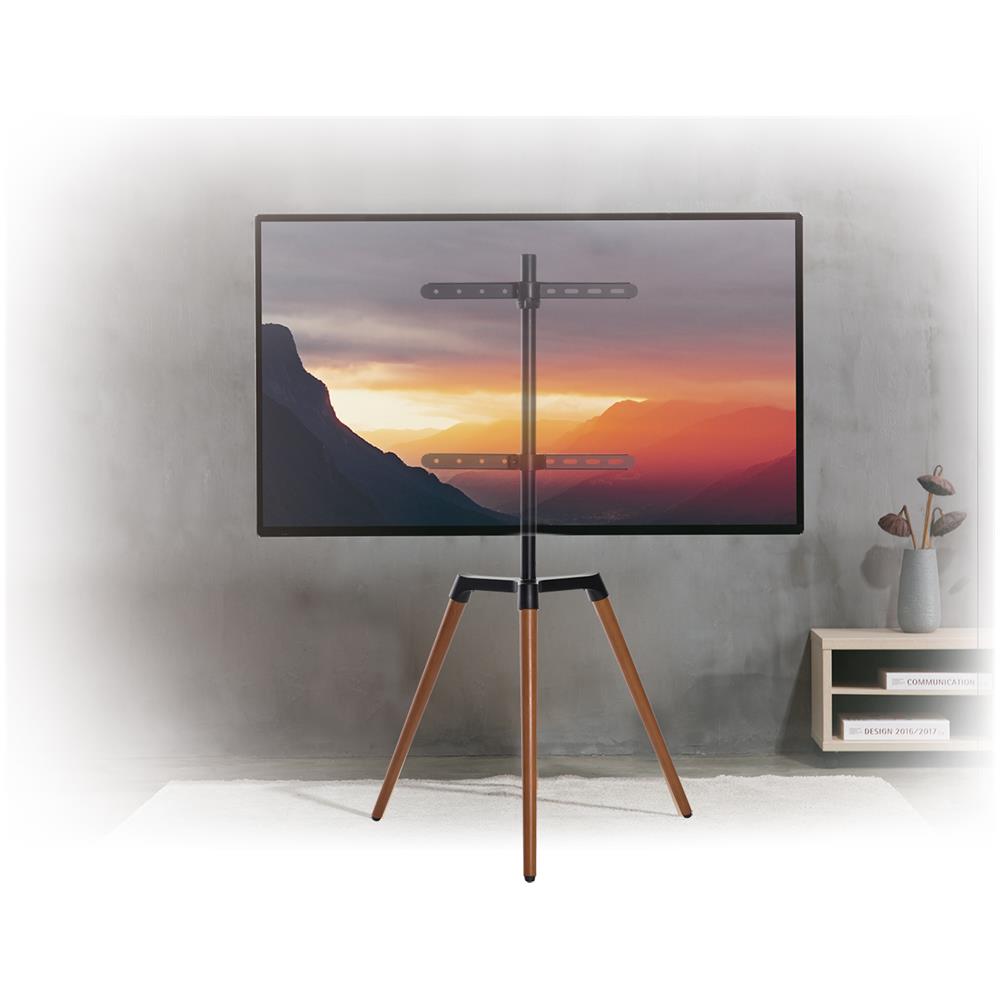 HT 20 L supporto da tavolo per Tv a schermo piatto 165,1 cm (65") Pavimento Nero, Noce - Foto 2