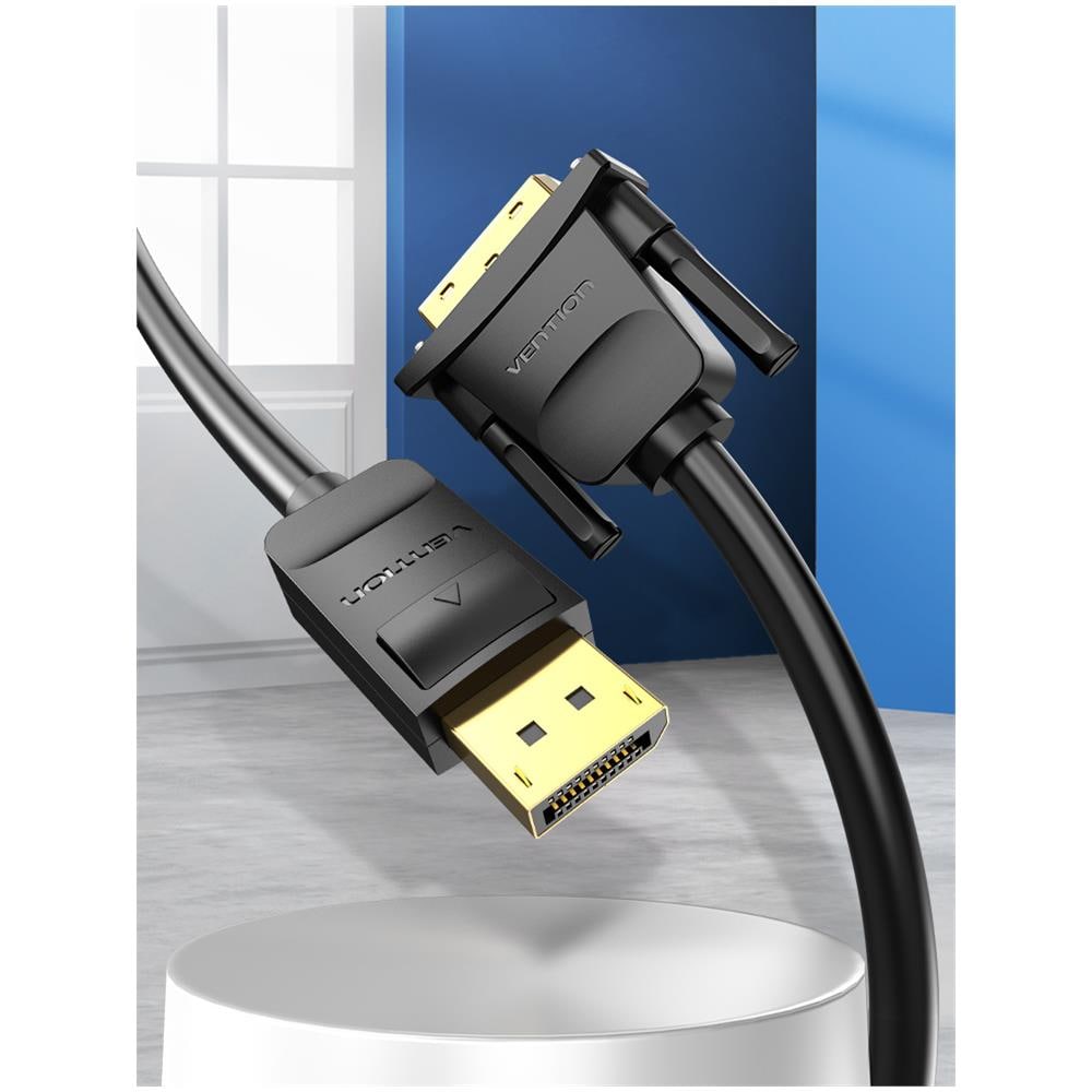 HAFBH cavo e adattatore video 1 m DisplayPort DVI Nero - Foto 2