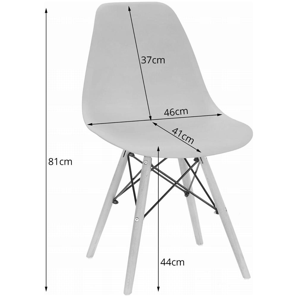 Set da tavolo Valora KOVA 100, tavolo rotondo bianco moderno + 4 sedie grigie - Foto 2