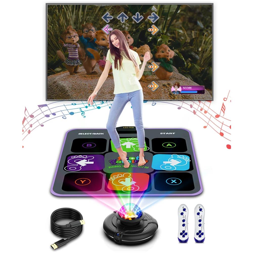 Disco Dance Mat Giochi Sportivi per Bambini Wifi HDMI 8in1 con Telecamera HD - Foto 1
