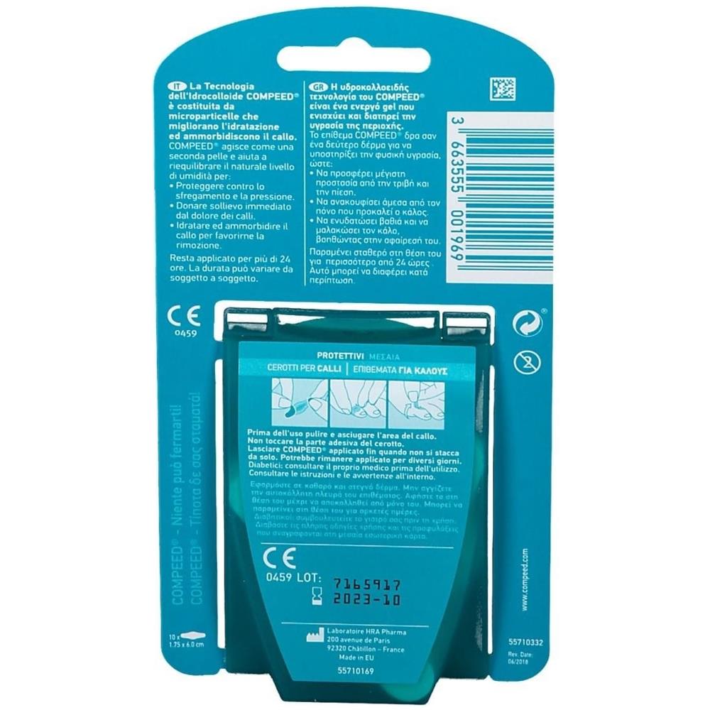 Compeed Cerotti per Calli Medio 10 Pezzi - Foto 2