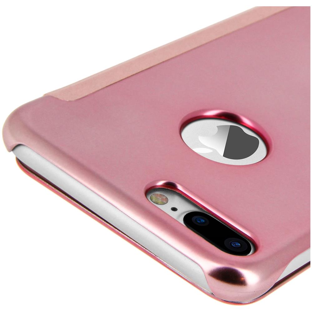 Custodia A Libro Clear View Specchio Per Apple Iphone 7 Plus E 8 Plus - Rosa - Foto 10