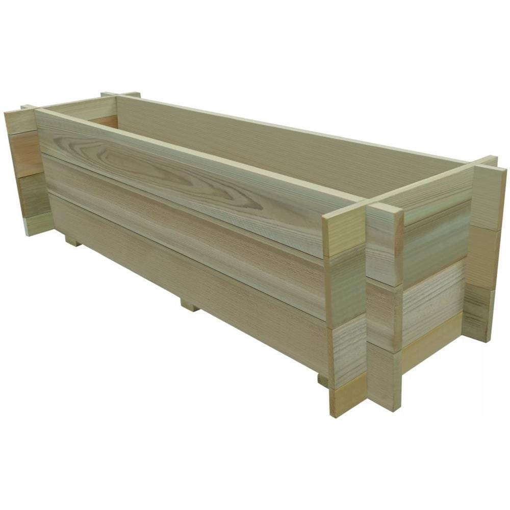 Fioriera Da Giardino Letto Vegetale Pino Impregnato 100x50x77cm - Foto 1
