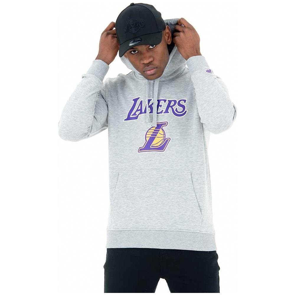 Felpe Team Logo Po Hoody Los Angeles Lakers Abbigliamento Uomo M - Foto 1