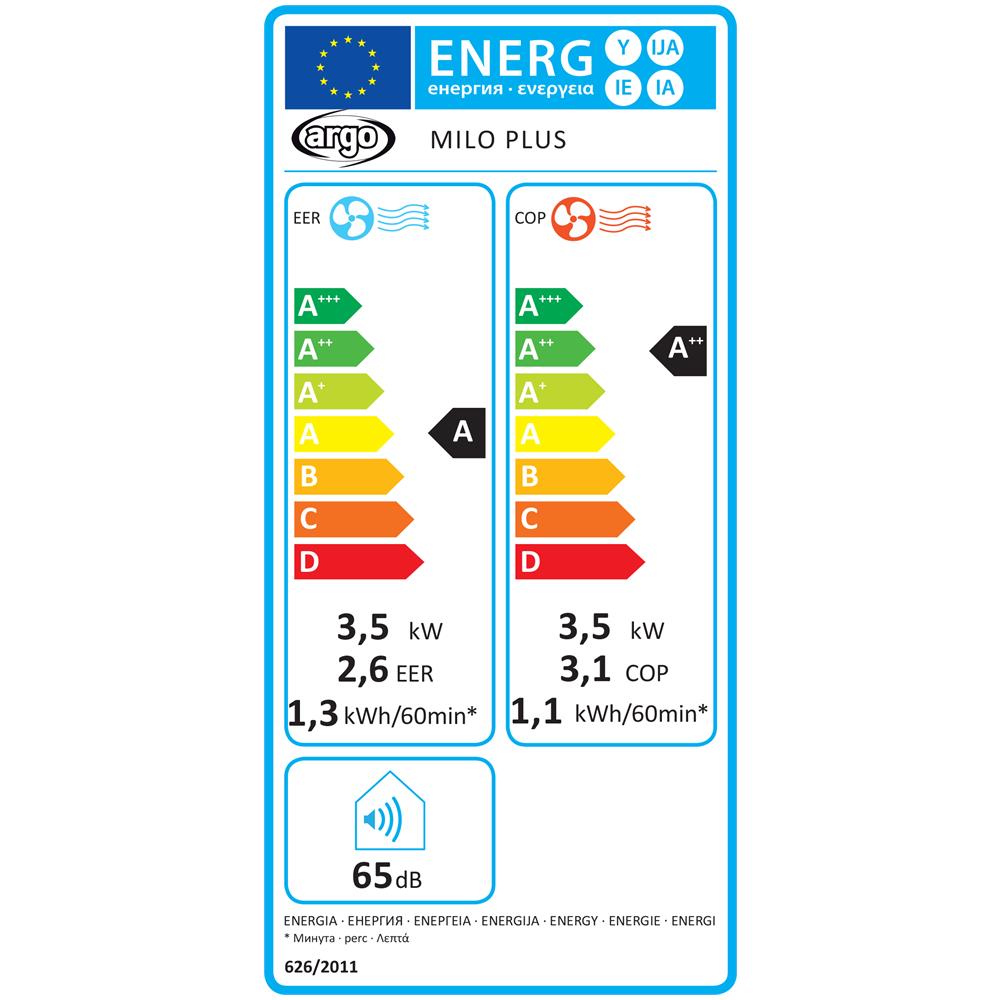 Milo Plus Condizionatore Portatile con Pompa di Calore 13000 Btu / h Classe A / A++ Wifi - Foto 2