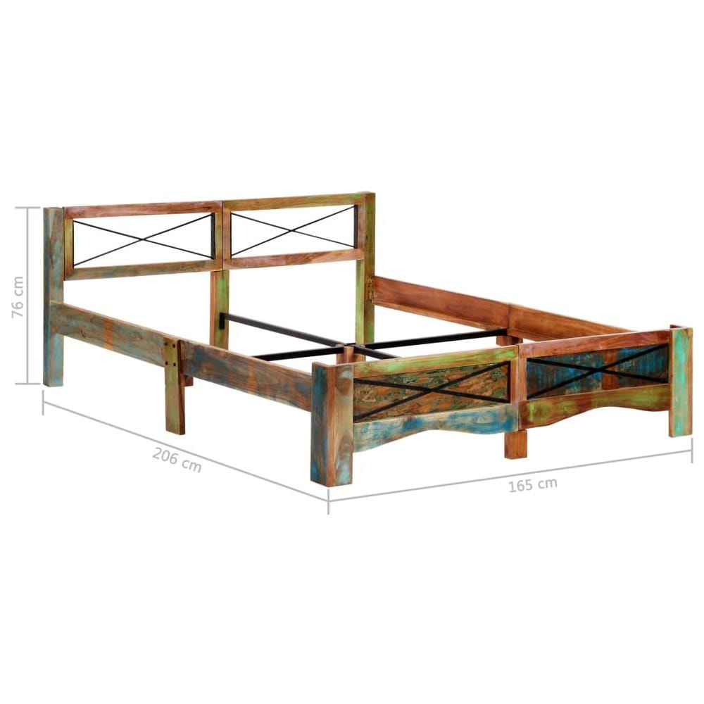 Giroletto In Legno Massello Di Recupero 160x200 Cm - Foto 9