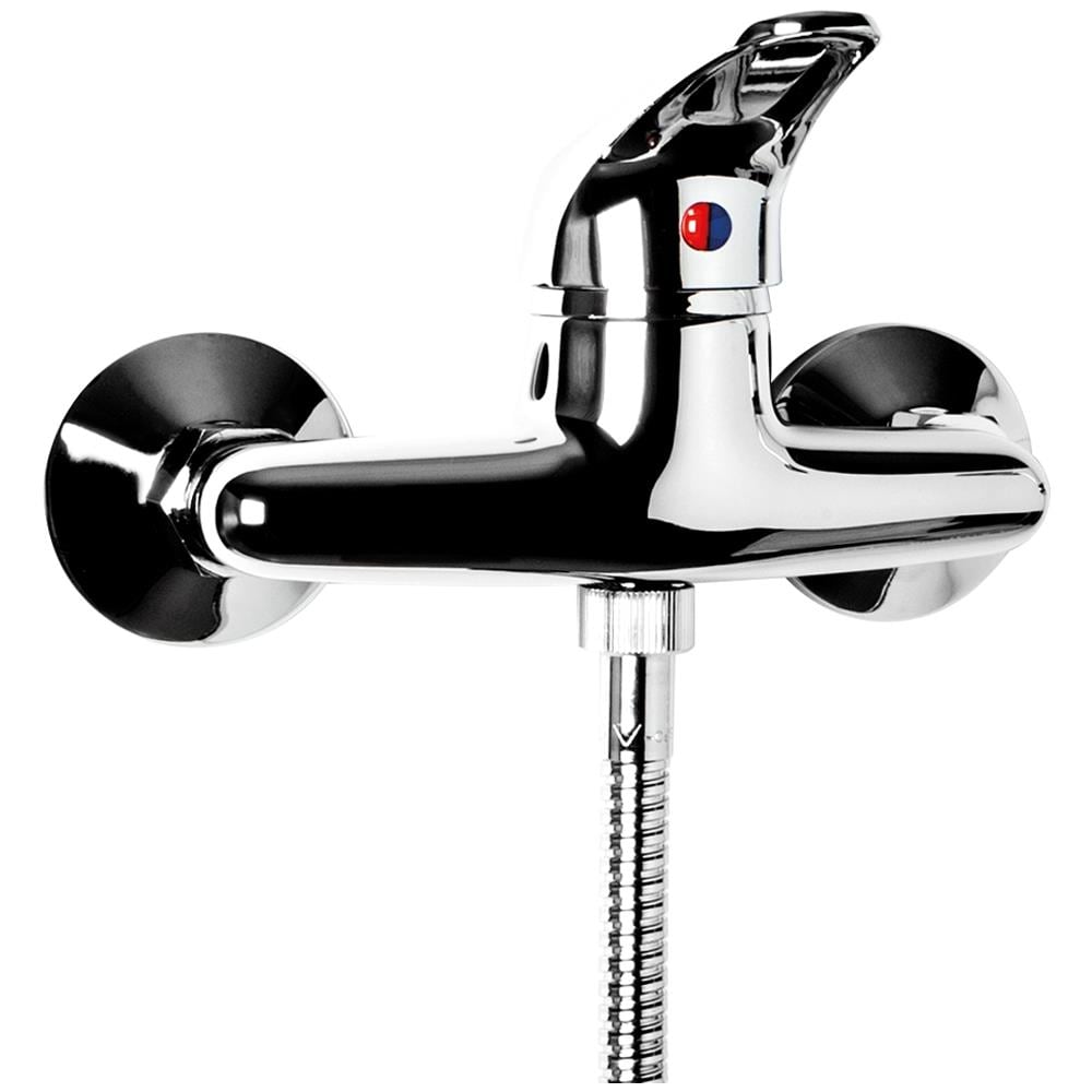 Miscelatore Monocomando Esterno Doccia Serie Delfino Ottone Colore Cromato Bagno - Foto 1