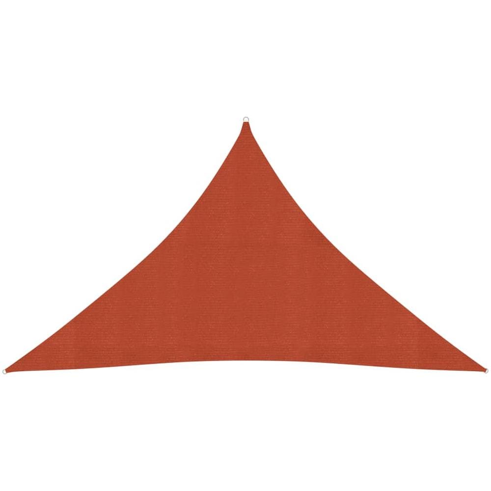 Vela Parasole 160 G / m Terracotta 3,5x3,5x4,9 M In Hdpe - Foto 1