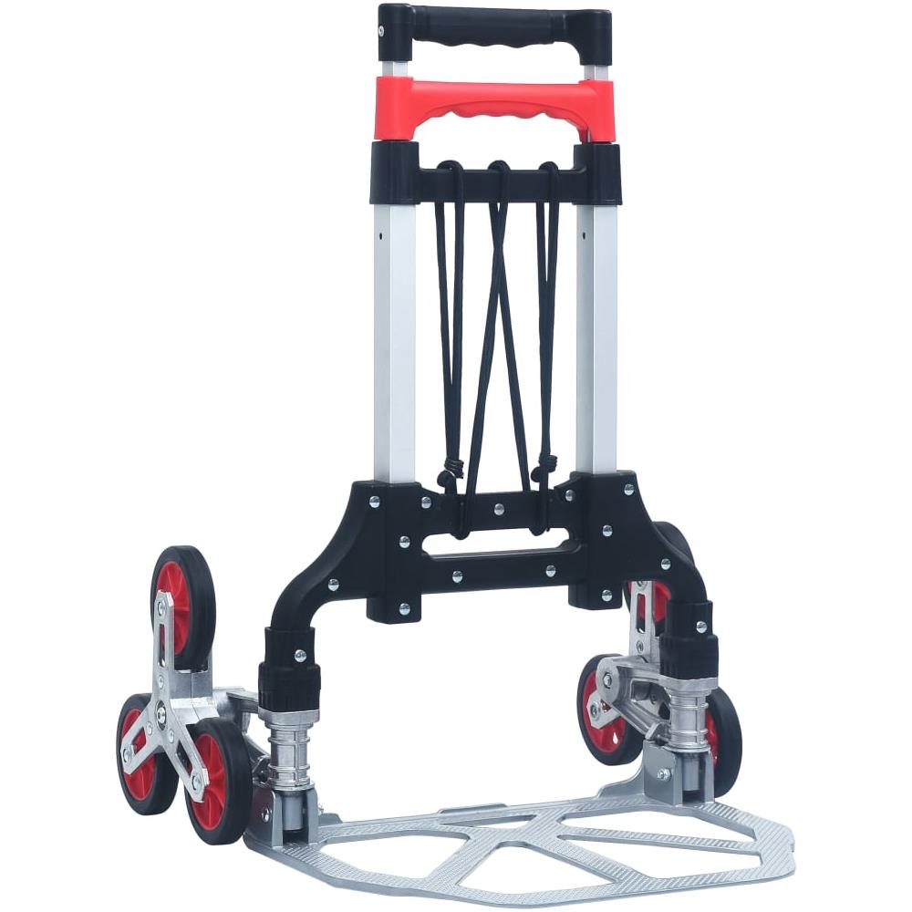 Carrello Per Scale Pieghevole 70 Kg In Alluminio Argento - Foto 1