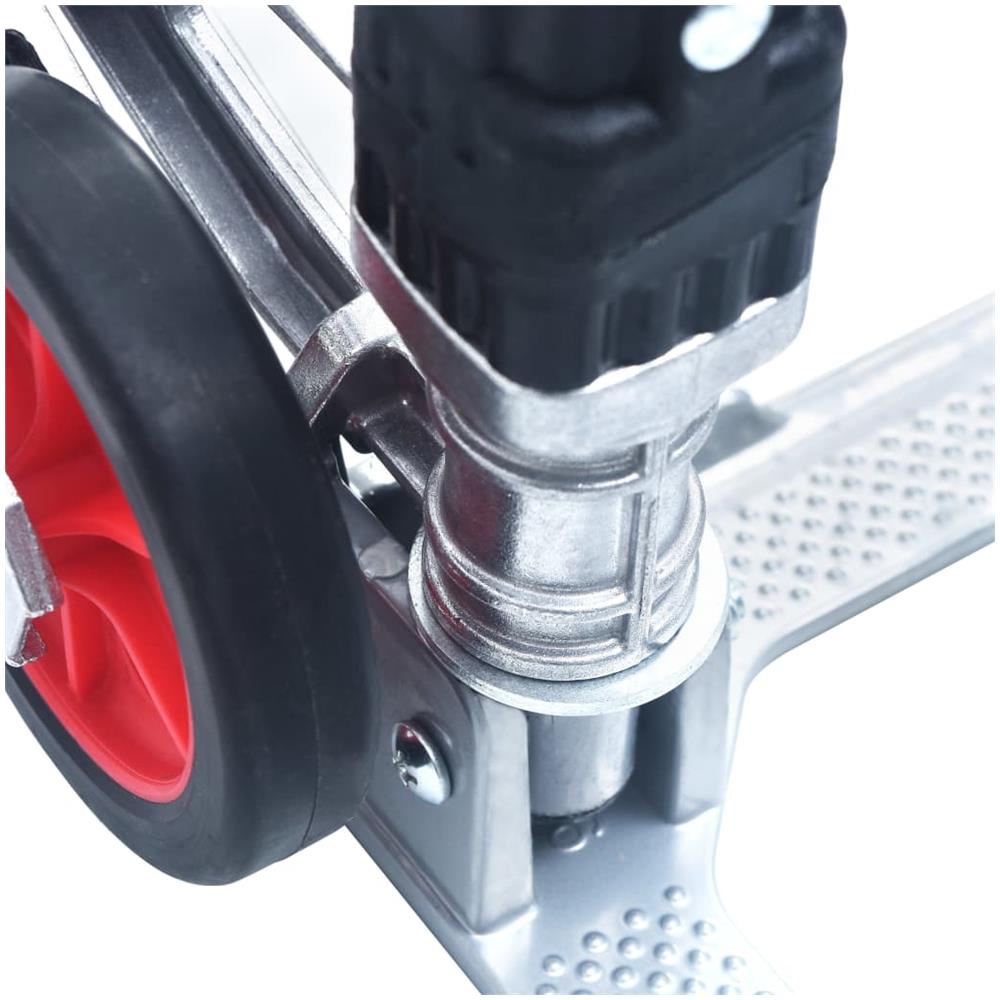 Carrello Per Scale Pieghevole 70 Kg In Alluminio Argento - Foto 8