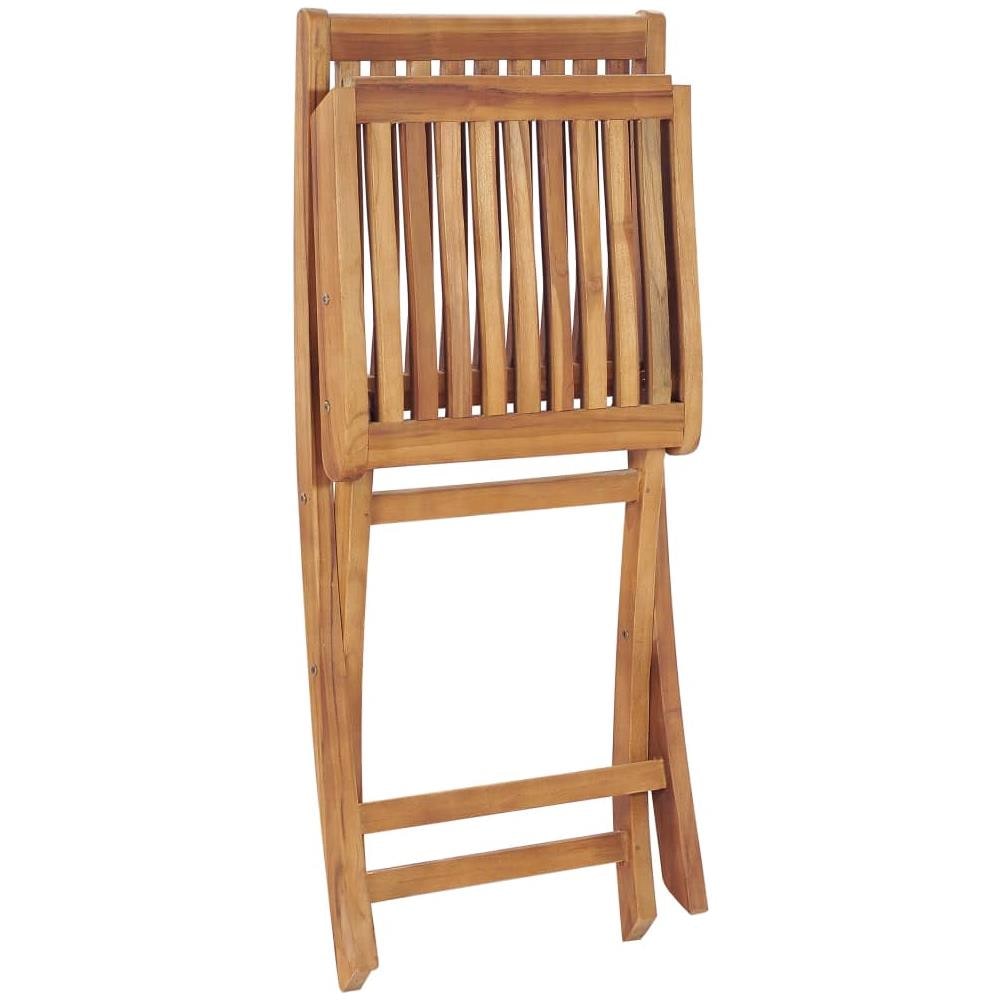 Set da Pranzo da Giardino 5 pz in Legno Massello di Teak - Foto 1
