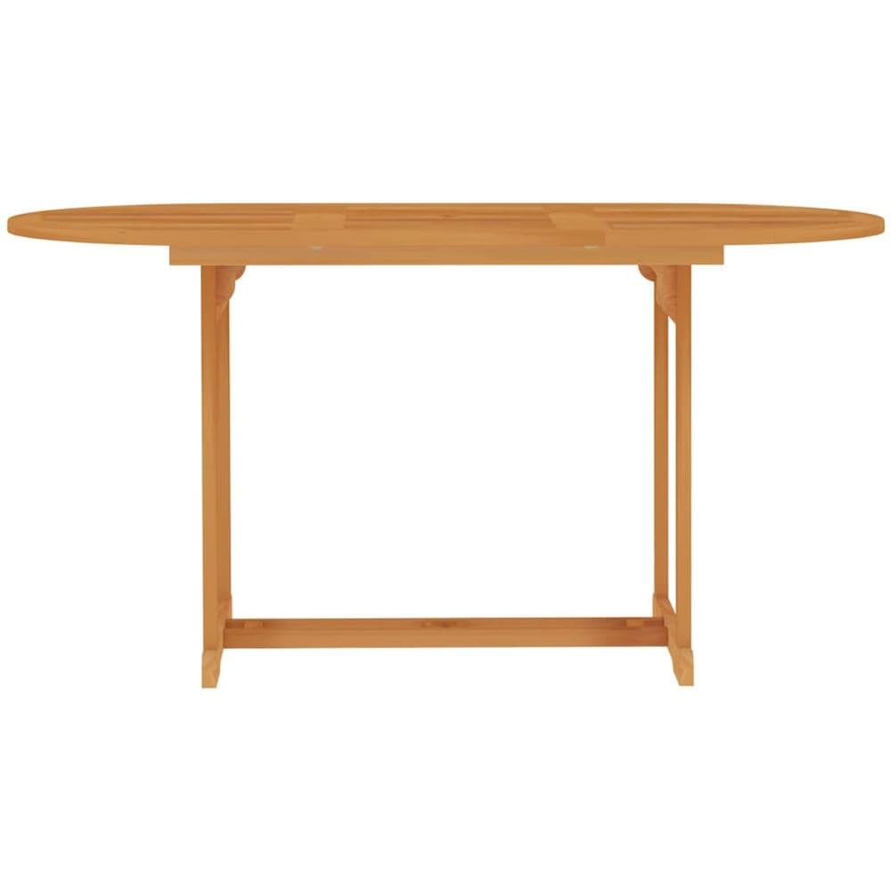Set da Pranzo da Giardino 5 pz in Legno Massello di Teak - Foto 2