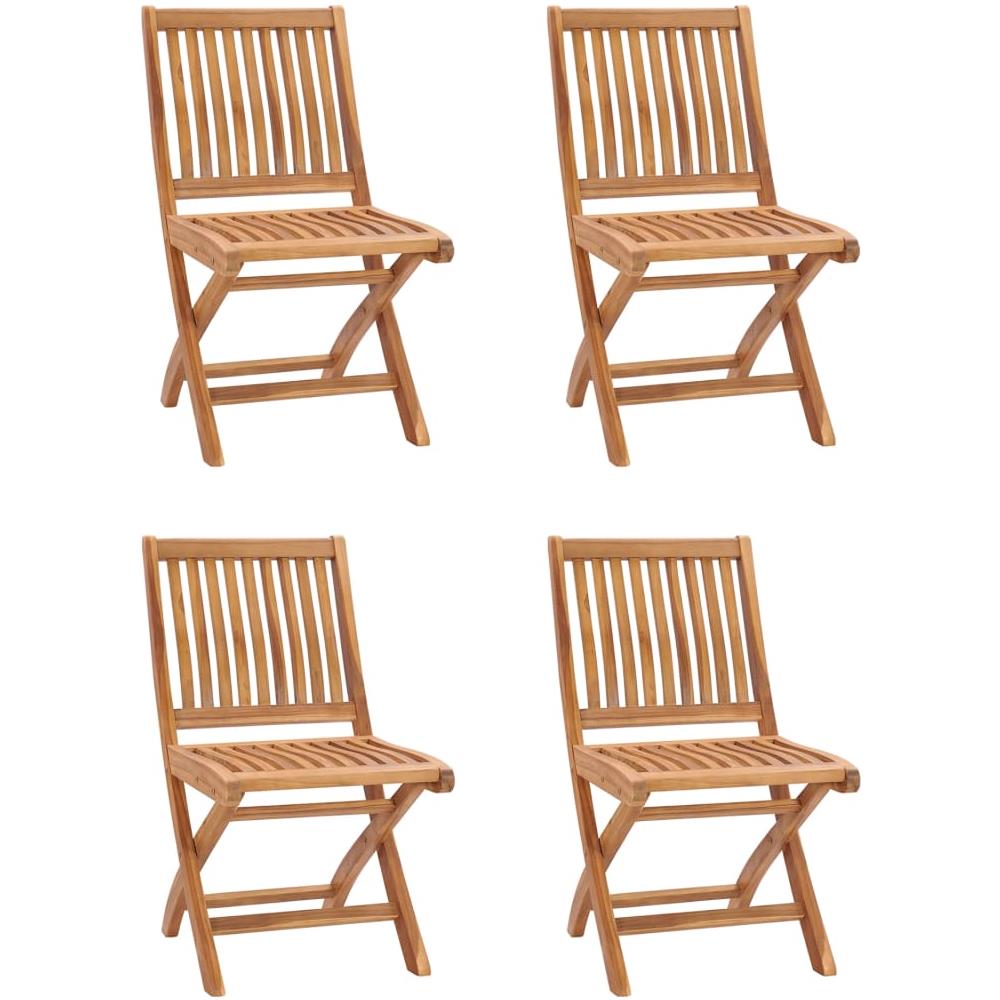 Set da Pranzo da Giardino 5 pz in Legno Massello di Teak - Foto 3