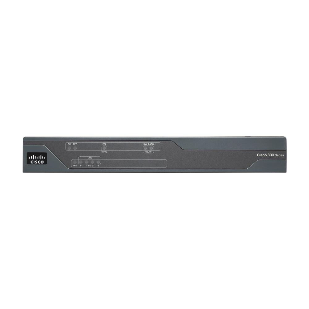 Cisco 861, IEEE 802.1D, IEEE 802.1Q, Ethernet, HSRP, RIP-1, RIP-2, Ethernet, Fast Ethernet, RADIUS, TACACS+, Grigio - Foto 3