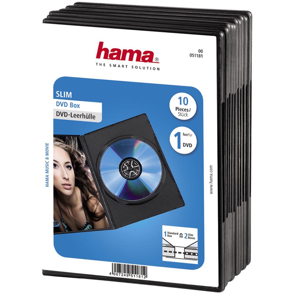 DVD Slim Box 10, Black 1dischi Nero - Foto 2