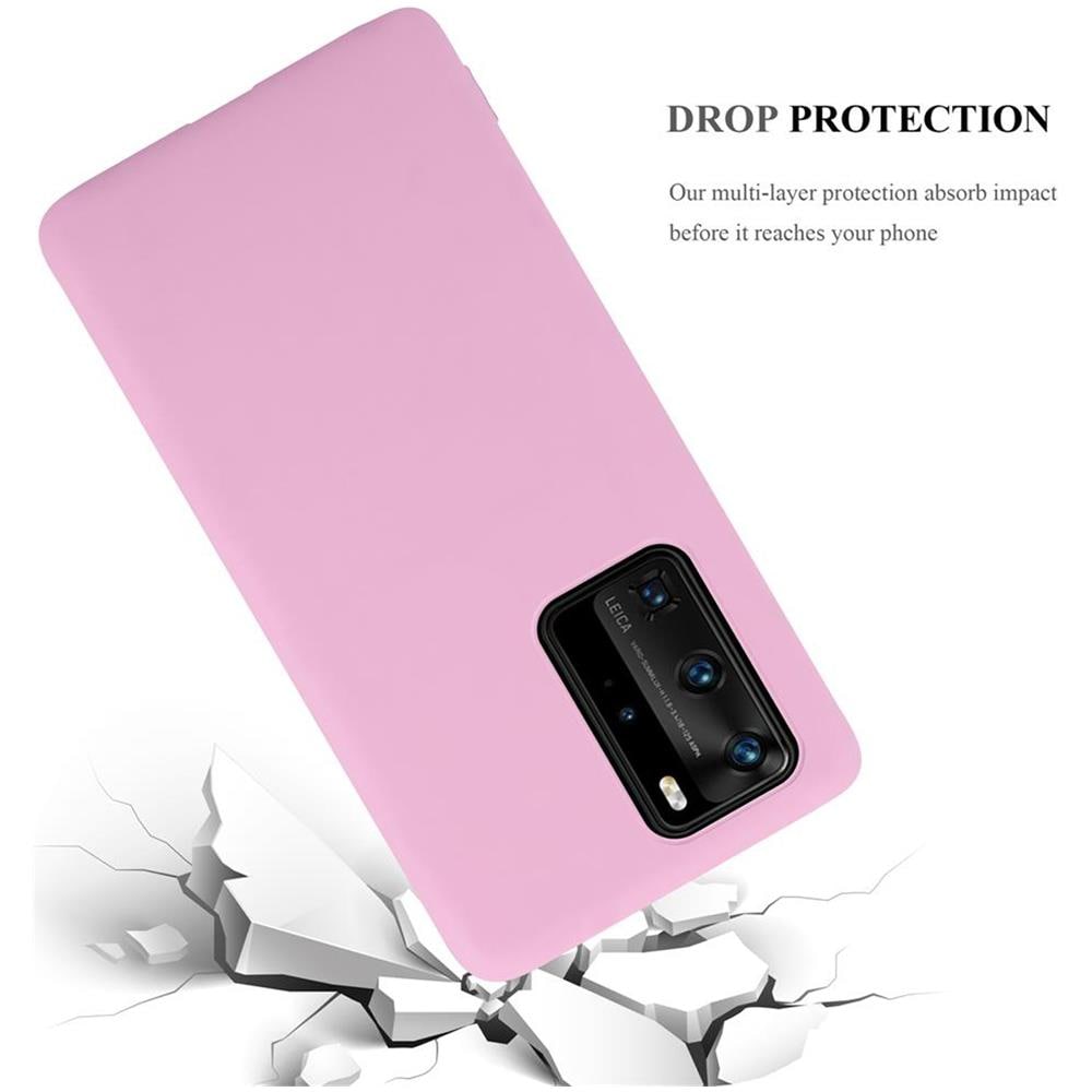 Custodia Compatibile Con Huawei P40 Pro+ In Candy Rosa - Coperchio Protettivo In Silicone Tpu Flessibile - Foto 8