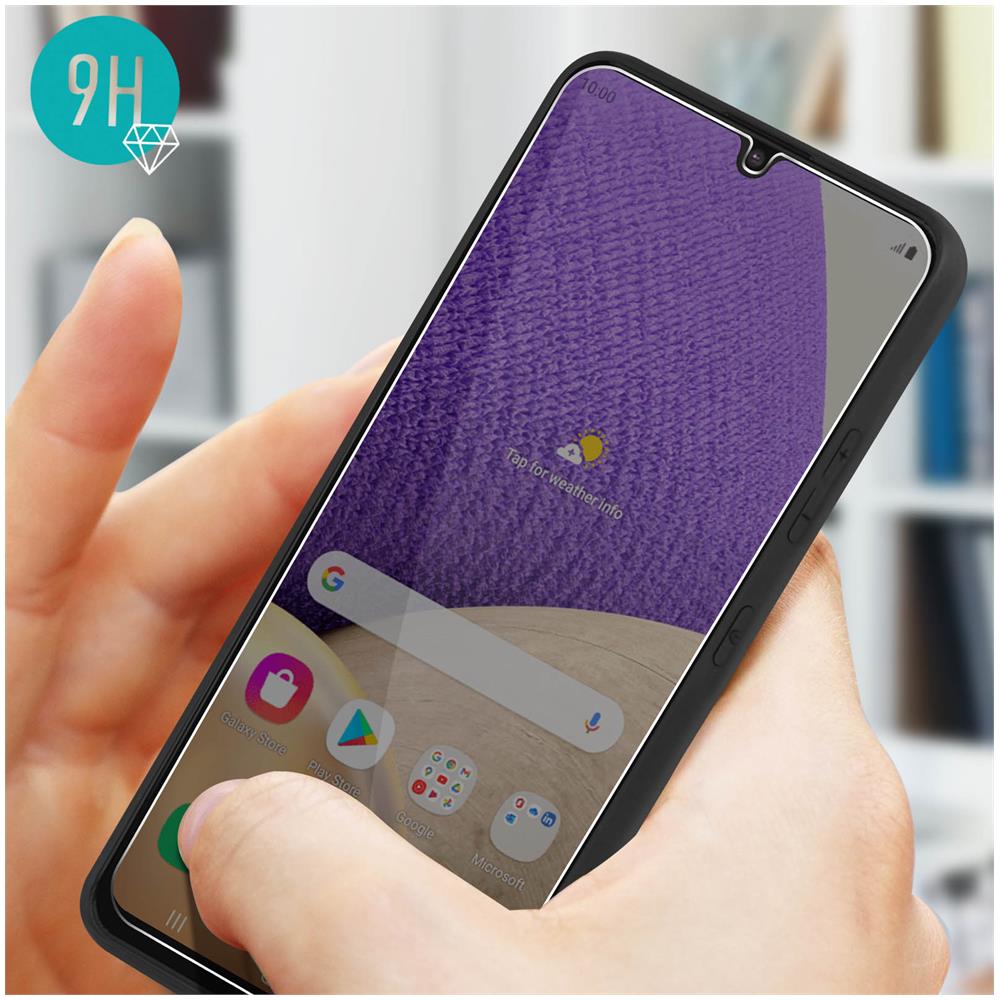 Cover Silicone Samsung Galaxy A32 4g Nera + Vetro Temperato 9h Trasparente - Foto 5