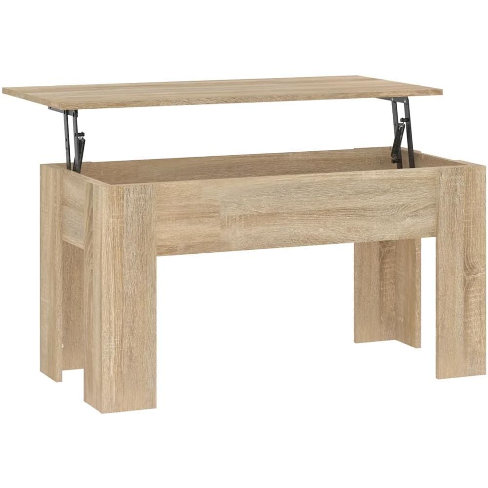 Tavolino Da Salotto Rovere Sonoma 101x49x52cm Legno Multistrato - Foto 1