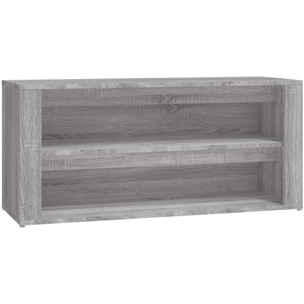 Scarpiera Grigio Sonoma 100x35x45 Cm In Legno Multistrato - Foto 2