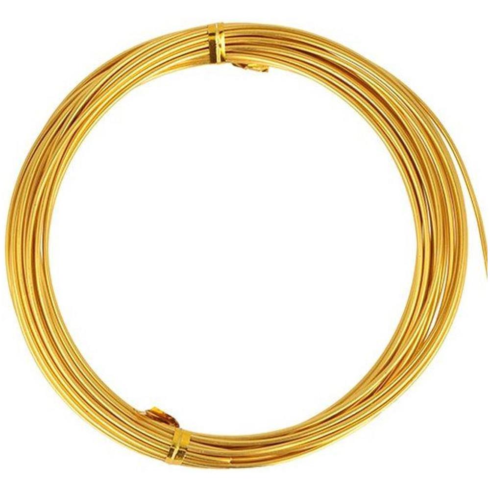 5 Fili In Alluminio 5 M X 1,5 Mm - Oro - Foto 1