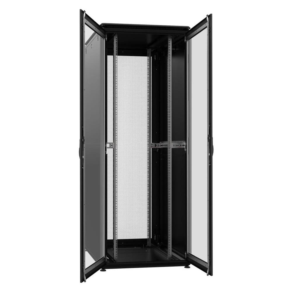 Armadio Server Rack 19'' 800x1000 42u Nero Porta Grigliata Doppio Battente Serie Evolution Ventilato - Foto 1