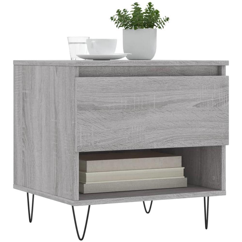 Tavolini Salotto 2pz Grigio Sonoma 50x46x50cm Legno Multistrato - Foto 3