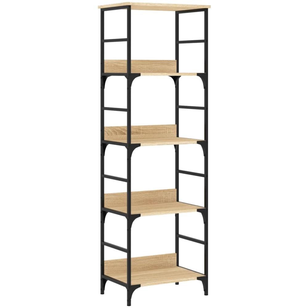 Libreria Rovere Sonoma 50x33x153 Cm In Legno Multistrato - Foto 2