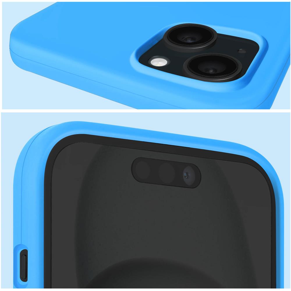 Cover Per Iphone 15 Ibrida Semirigida Sottile Leggera Befluo, Blu - Foto 5