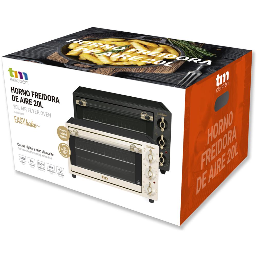 Friggitrice ad Aria Doppia 20 L 1500 W Colore Nero / Acciaio Inox - Foto 2