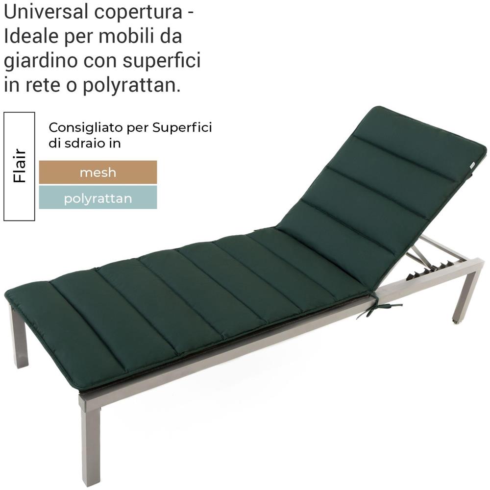 Cuscino per lettino FLAIR - Verde - 200x70cm - Foto 2