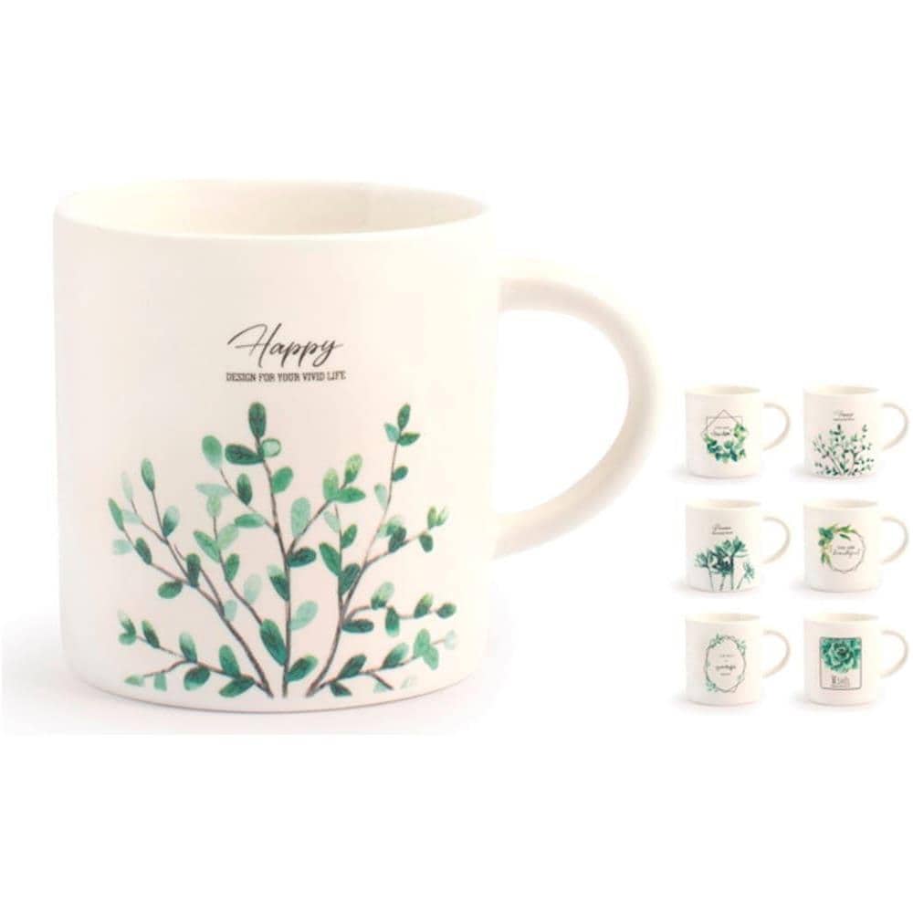 Set 6 tazze te' senza piattino Botanic in new bone china assortite cc 220 - Foto 1