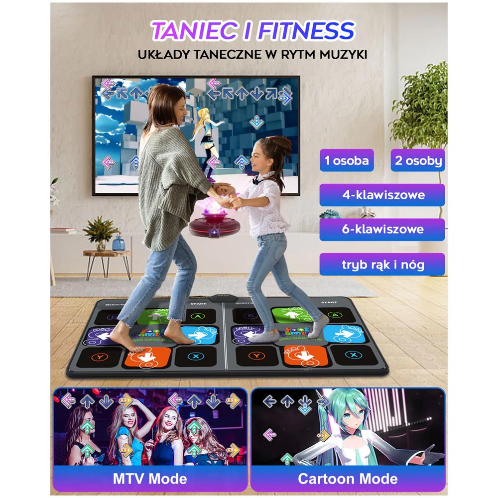 Doppio tappetino da danza sport movimento yoga con telecamera HD disco WIFI HDMI 8in1 - Foto 2