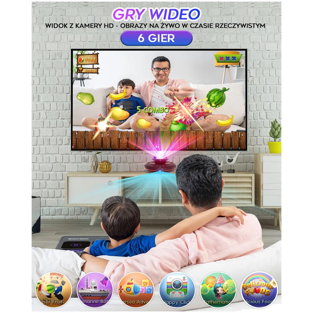 Doppio tappetino da danza sport movimento yoga con telecamera HD disco WIFI HDMI 8in1 - Foto 4