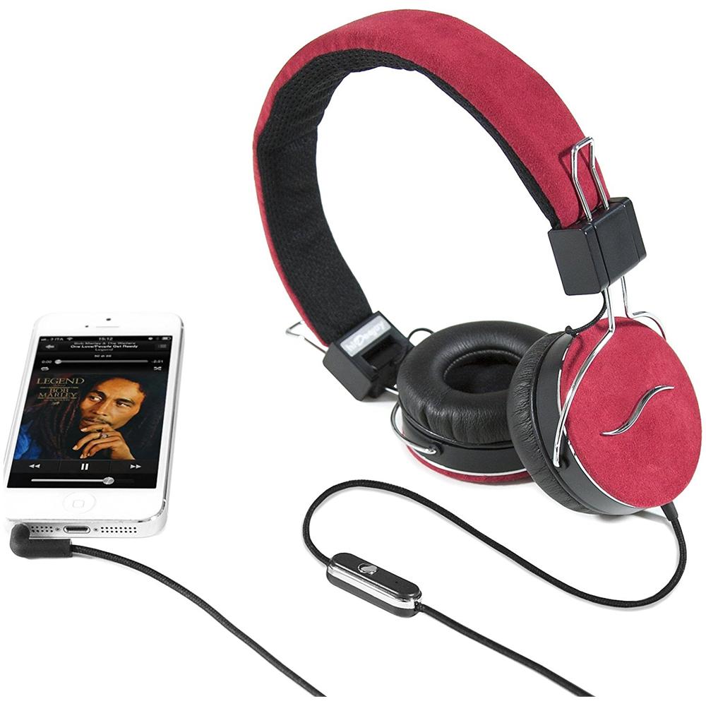 Cuffie Hi-Deejay On-Ear con Control Talk Colore Rosso - Foto 1
