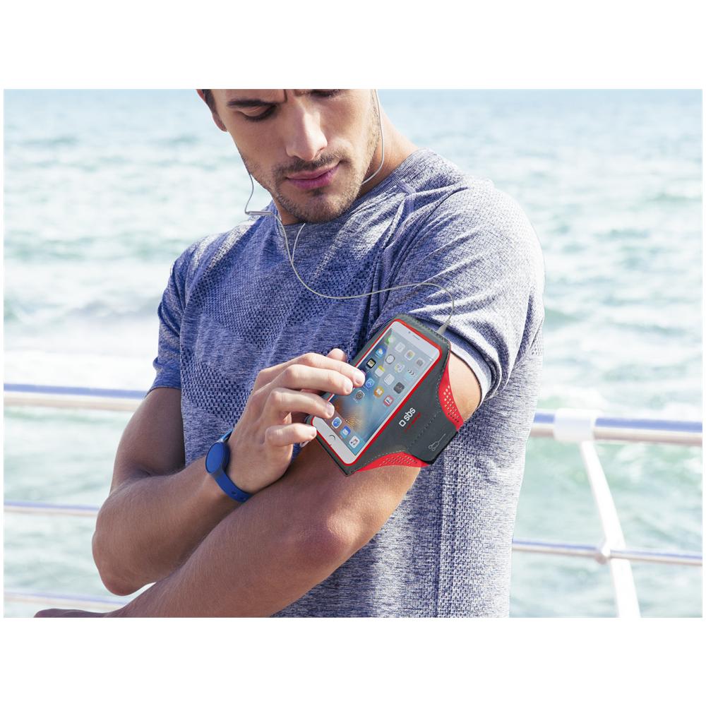 Zaino Sportivo a Imbracatura Regolabile con Tasca Porta Smartphone Taglia L Colore Nero e Grigio - Foto 2