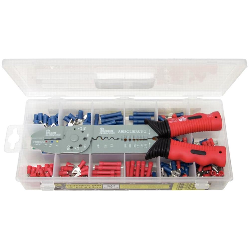 Set Pinze Spogliacavi Elettrici E Piegatura Terminale 270 Pz - Foto 2