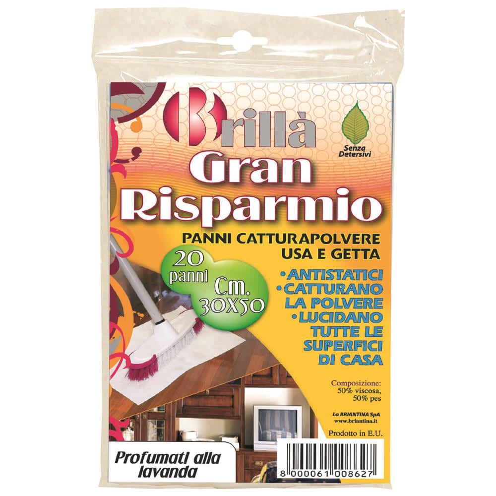 Panni Mangiapolvere 20pezzi Gran Risparmio 30x50 - Foto 1